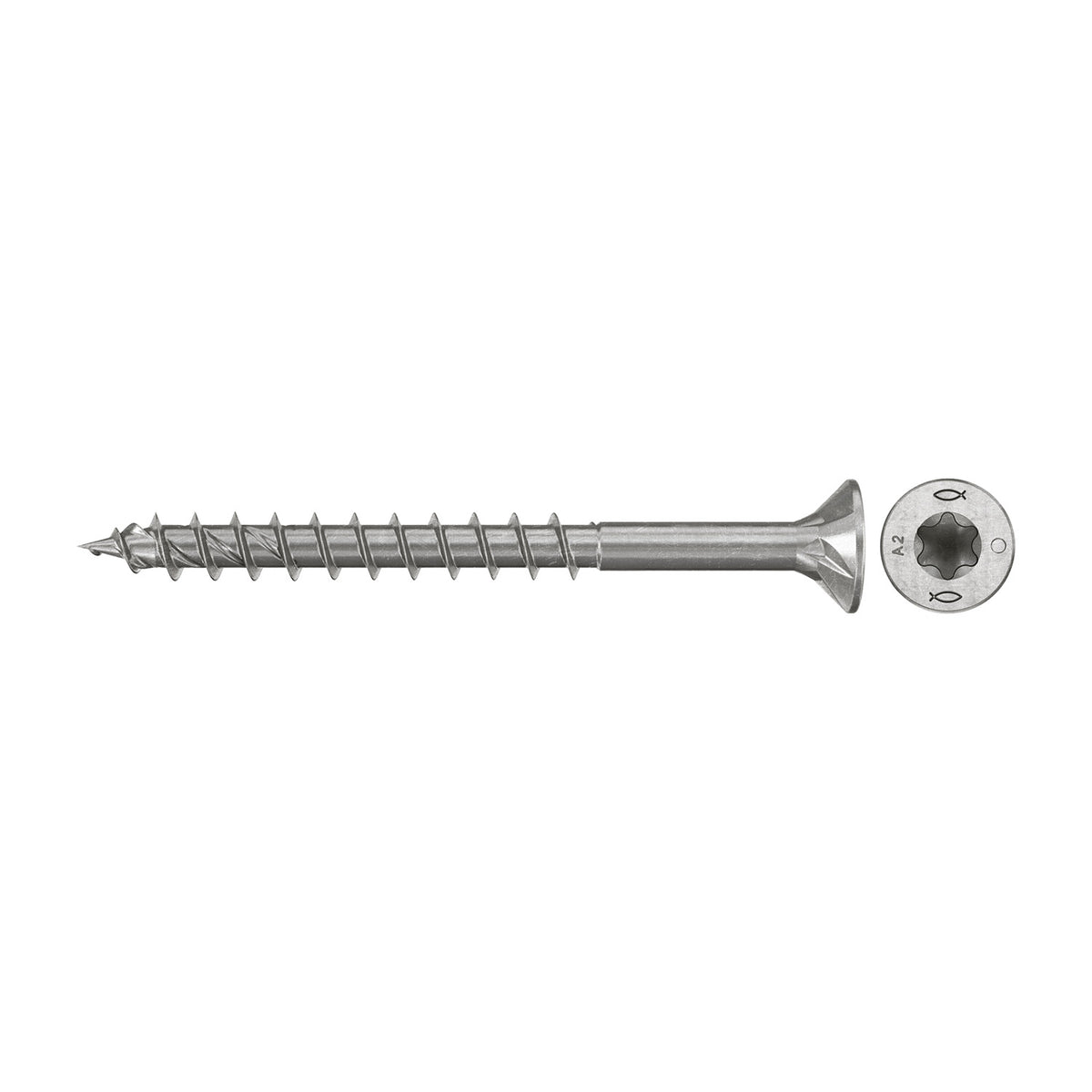 fischer Spanplattenschraube PowerFast FPF II CTP – Senkkopf, TX, Teilgewinde, Edelstahl A2-thumbmail-1